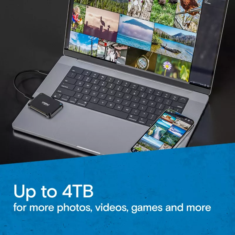 SSD portatile MICRON / CRUCIAL – Crucial X9 – 1 TB – USB-C 3.2 Gen 2