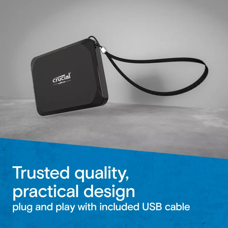 SSD portatile MICRON / CRUCIAL – Crucial X9 – 1 TB – USB-C 3.2 Gen 2