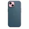 Custodia APPLE FineWoven compatibile MagSafe iPhone 15 Pacific Blue