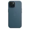 Custodia APPLE FineWoven compatibile MagSafe iPhone 15 Pacific Blue