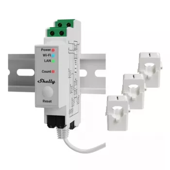 Misuratore di consumo energetico Shelly Pro 3EM AC 120 A 50-60 Hz
