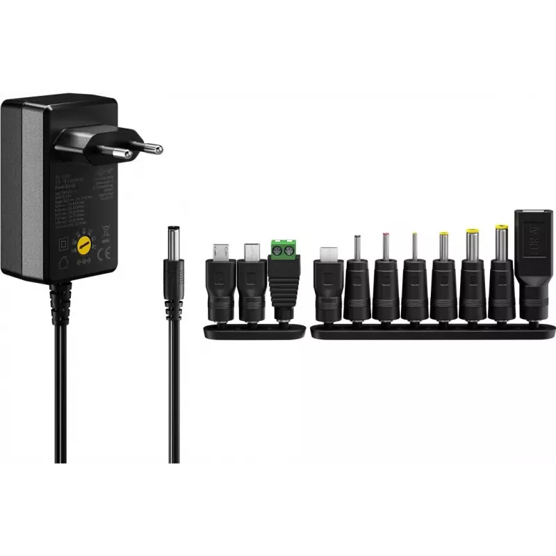 Alimentatore AC Goobay 64568 universale nero 12V 2.25A 1.8m