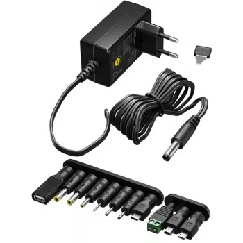 Alimentatore AC Goobay 64568 universale nero 12V 2.25A 1.8m