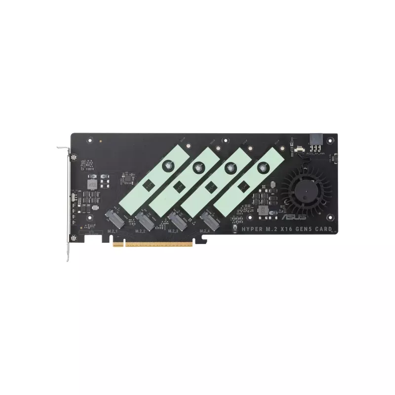 ASUS Hyper M.2 x16 Gen5 Card Adattatore PCIe 5.0 M.2 con raffreddamento attivo