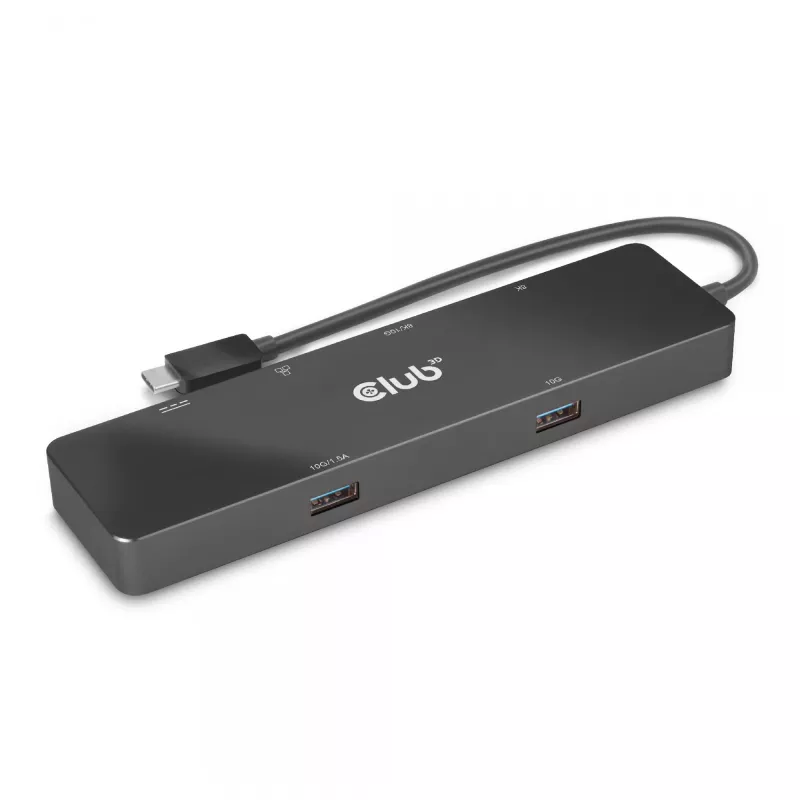 CLUB3D USB3.2 Gen2 Type-C, dock portatile 6-in-1 dual-display con video USB Type-C 4K60Hz