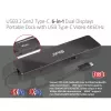 CLUB3D USB3.2 Gen2 Type-C, dock portatile 6-in-1 dual-display con video USB Type-C 4K60Hz