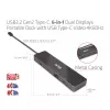 CLUB3D USB3.2 Gen2 Type-C, dock portatile 6-in-1 dual-display con video USB Type-C 4K60Hz