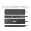 CLUB3D USB3.2 Gen2 Type-C, dock portatile 6-in-1 dual-display con video USB Type-C 4K60Hz