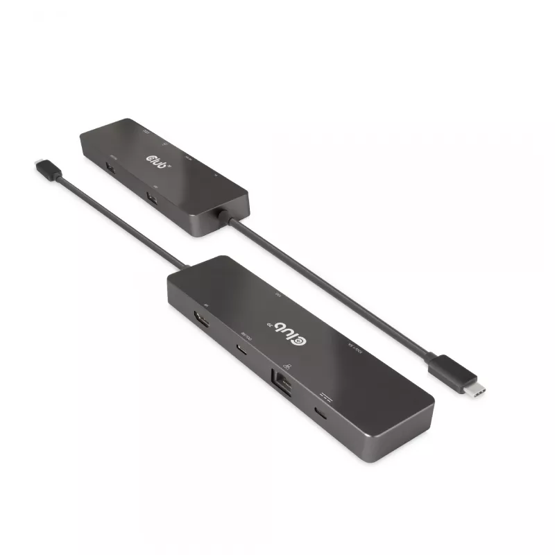 CLUB3D USB3.2 Gen2 Type-C, dock portatile 6-in-1 dual-display con video USB Type-C 4K60Hz