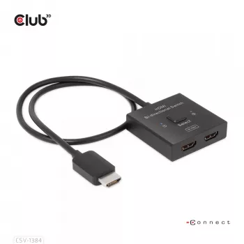 CLUB3D switch HDMI 2-in-1 bidirezionale 8K60Hz 4K120Hz CSV-1384