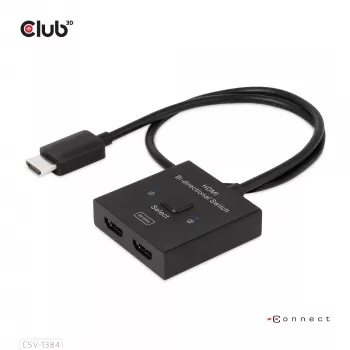 CLUB3D switch HDMI 2-in-1 bidirezionale 8K60Hz 4K120Hz CSV-1384