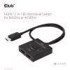 CLUB3D switch HDMI 2-in-1 bidirezionale 8K60Hz 4K120Hz CSV-1384