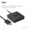 CLUB3D switch HDMI 2-in-1 bidirezionale 8K60Hz 4K120Hz CSV-1384