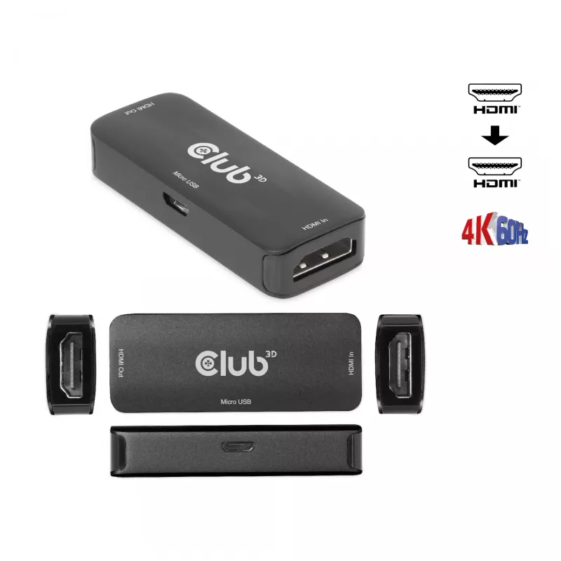 CLUB3D ripetitore HDMI attivo 4K60Hz F/F