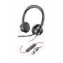 HP Poly Blackwire 8225 cuffie stereo USB-C certificate Microsoft Teams + adattatore USB-C/A