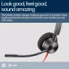 HP Poly Blackwire 3320 cuffie stereo USB-C certificate Microsoft Teams + adattatore USB-C/A