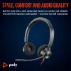 HP Poly Blackwire 3320 cuffie stereo USB-C certificate Microsoft Teams + adattatore USB-C/A