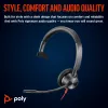HP Poly Blackwire 3315 cuffie mono USB-C + jack 3,5 mm + adattatore USB-C/A