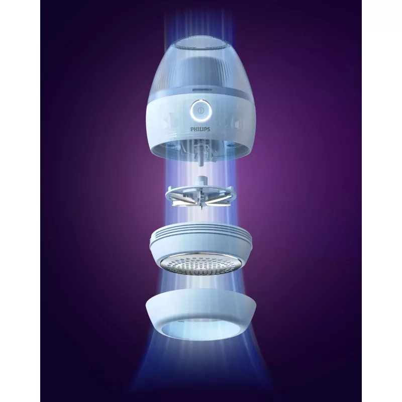 Rimuovi pelucchi Philips GCA2100/20, blu, lame in acciaio inox, a batteria, 90 min di autonomia