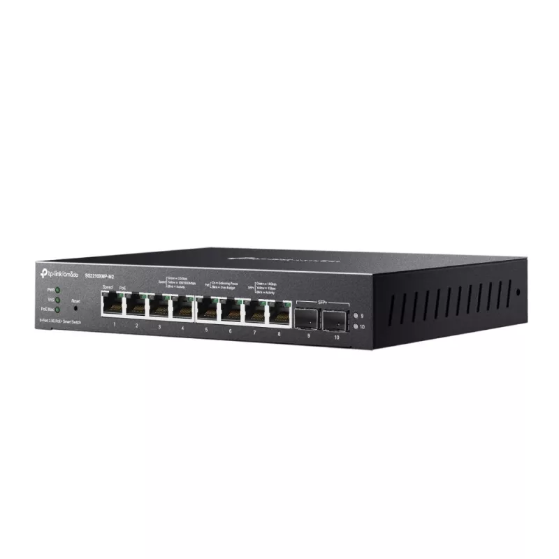 TP-Link Omada switch smart 8 porte 2.5GBASE-T e 2 porte 10GE SFP+ con 8 porte PoE+