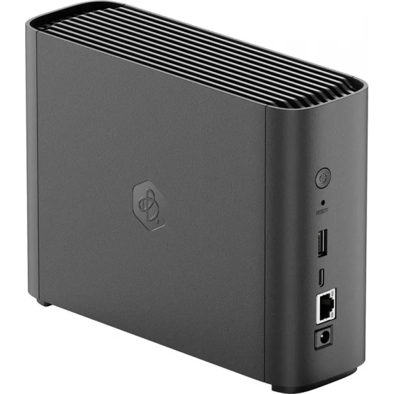 NAS SYNOLOGY BeeStation BST150-4T — Realtek RTD1619B 1,7 GHz, 1 GB DDR4, 1× disco rigido da 4TB preinstallato, Ethernet, nero