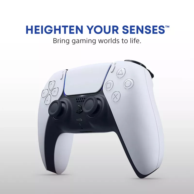 Gamepad Sony DualSense Wireless Controller V2 – PlayStation 5, Bluetooth/USB, USB-C, batteria ricaricabile integrata, bianco