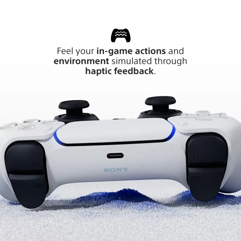 Gamepad Sony DualSense Wireless Controller V2 – PlayStation 5, Bluetooth/USB, USB-C, batteria ricaricabile integrata, bianco