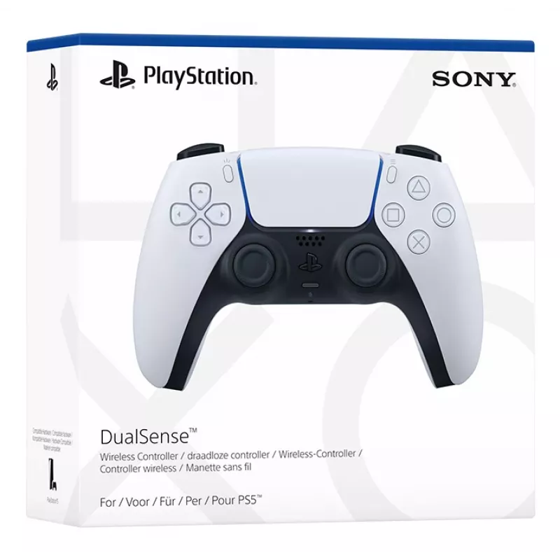 Gamepad Sony DualSense Wireless Controller V2 – PlayStation 5, Bluetooth/USB, USB-C, batteria ricaricabile integrata, bianco