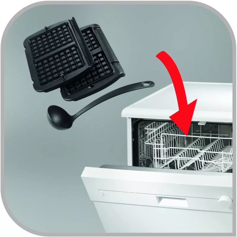 Piastra per waffle Tefal XA7248 alluminio per OptiGrill Elite GC7508 accessorio compatibile