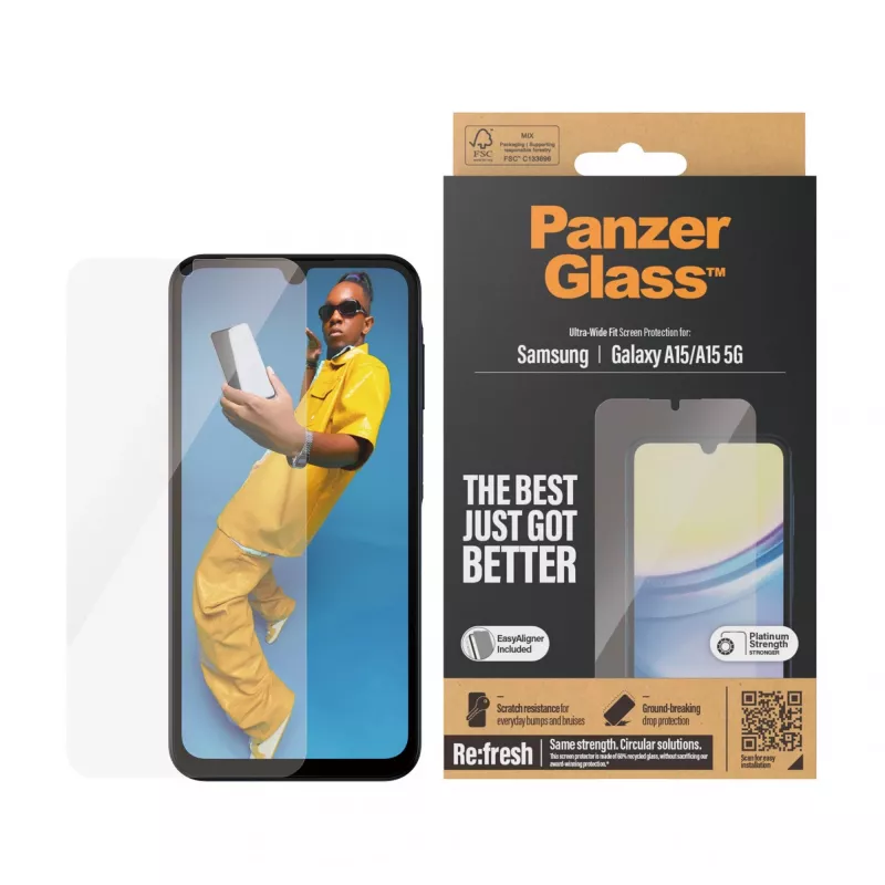 PanzerGlass 7349 pellicola protettiva per schermo/retro del telefono cellulare pellicola protettiva per display trasparente Samsung 1 pz.