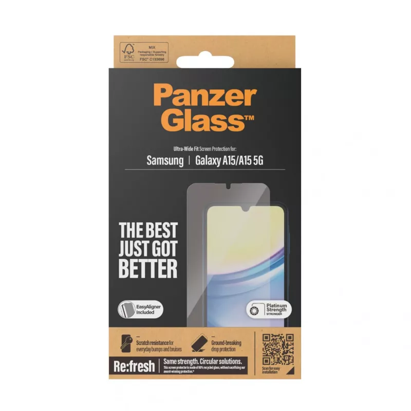 PanzerGlass 7349 pellicola protettiva per schermo/retro del telefono cellulare pellicola protettiva per display trasparente Samsung 1 pz.