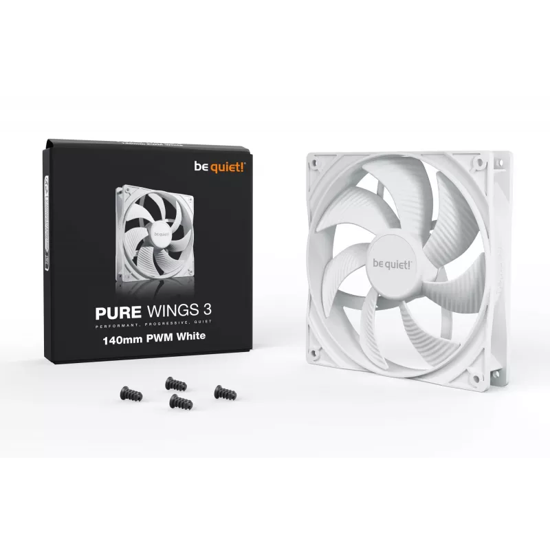 be quiet! Pure Wings 3 140mm PWM bianco ventola per case per computer 14 cm 1 pz.