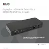 CLUB3D DisplayPort/HDMI switch KVM/dock 4K60Hz per ingressi USB Type-C
