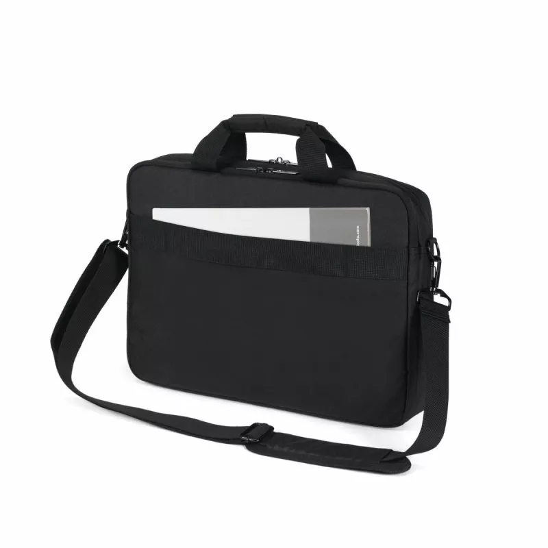 DICOTA Eco Top Traveller Core - borsa per notebook 15-17.3in - nero / 300d 100% poliestere PET riciclato
