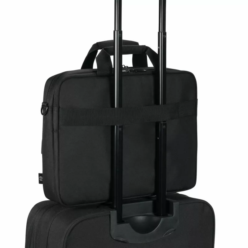 DICOTA Eco Top Traveller Core - borsa per notebook 15-17.3in - nero / 300d 100% poliestere PET riciclato