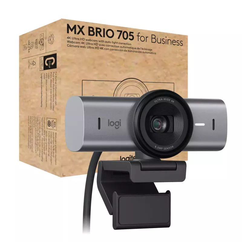 Webcam Logitech MX Brio 705 8,5 MP 4K Ultra HD USB 3.2