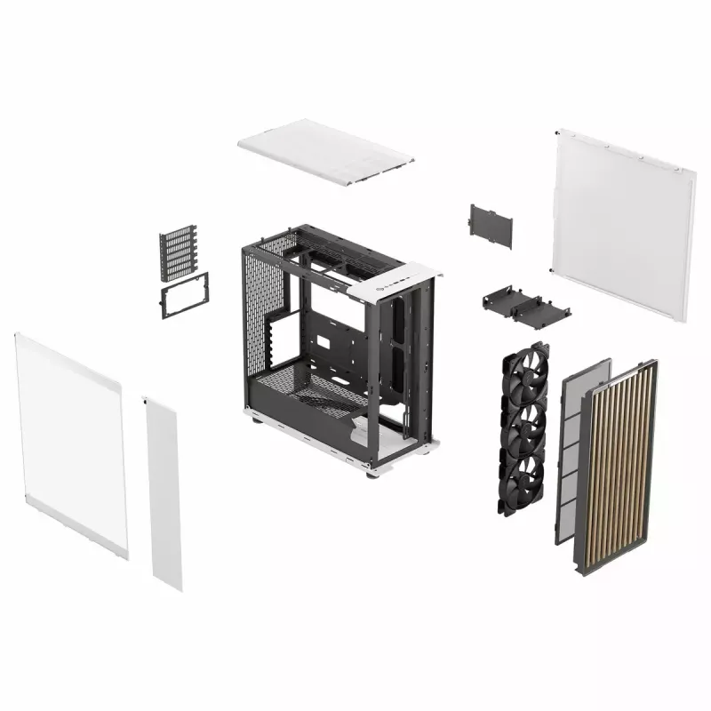 Case per computer Fractal Design FD-C-NOR1X-04 Midi Tower bianco