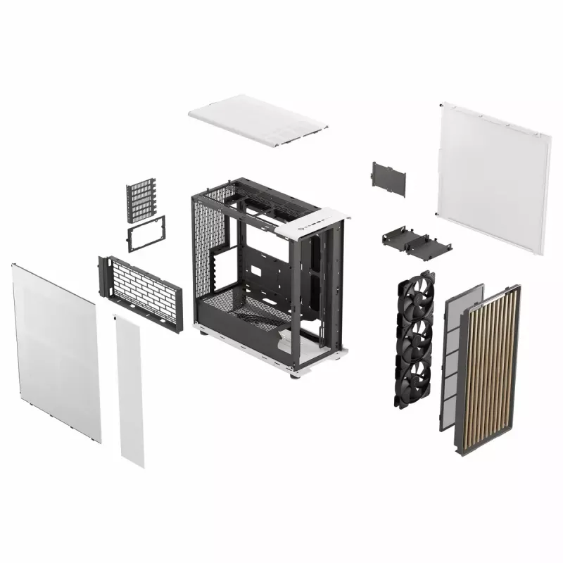 Case per PC Fractal Design FD-C-NOR1X-03 Midi Tower bianco