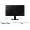 Samsung ViewFinity S8 S27D800UAU (LS27D800UAUXEN) monitor 68,6 cm (27 pollici) 4K UHD IPS, 3840 x 2160, 60 Hz, HDR10, USB-C 90W, altezza regolabile, nero