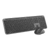 Logitech MK950 Signature for Business tastiera mouse wireless Bluetooth QWERTZ tedesco grafite