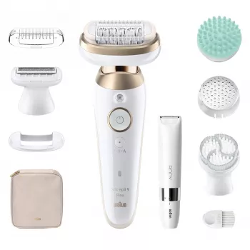 Braun Silk-epil 9 Flex SkinSpa 9-481 epilatore, oro/bianco