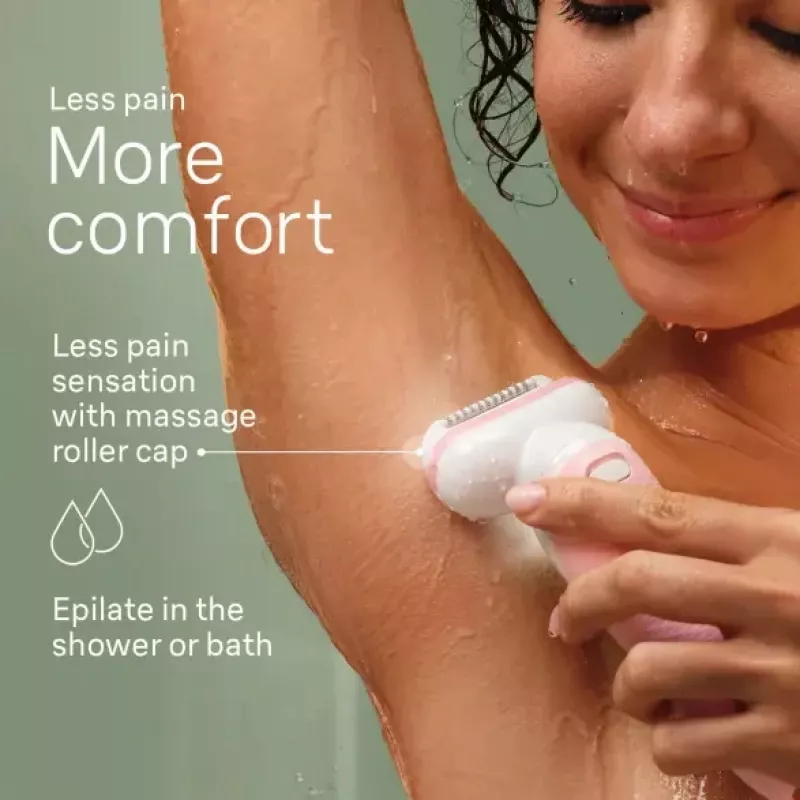 Braun Silk-epil 9 9-030 epilatore, 40 pinzette, bianco