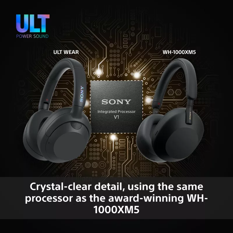 Headset Sony ULT WEAR monaurale USB/Bluetooth 5.2, ANC, batteria 30–50 h, 3,5 mm, ricarica USB‑C, 255 g