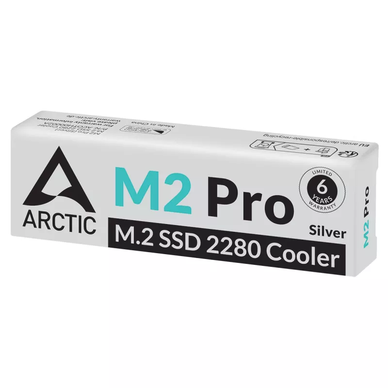 ARCTIC M2 Pro (argento) - dissipatore SSD per unità M.2, dissipatore, argento