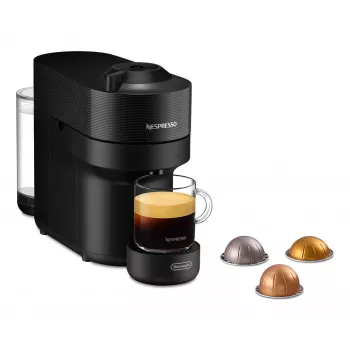 De’Longhi NESPRESSO® Vertuo Pop ENV90.B - Liquorice nero, macchina per caffè a capsule, 0,56 L, capsule di caffè, 1260 W, nero