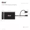 Splitter video Club 3D CSV-1478 USB Type-C (con adattatore USB-A) a doppia DisplayPort 4K60Hz, nero