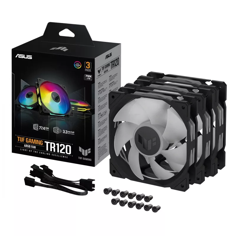 ASUS TUF GAMING TR120 ARGB 3IN1 nero dissipatore ad aria per case PC 12 cm