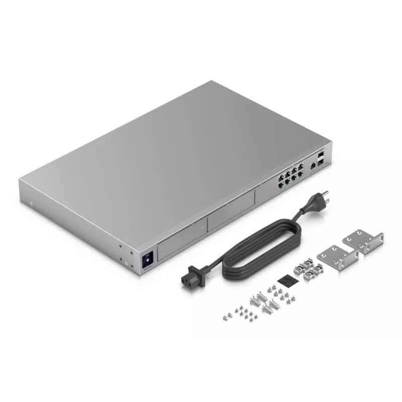 Switch managed UBIQUITI UniFi Dream Machine Pro Max, 9 porte 2.5G Ethernet, rack 1U, 2×SFP+, supporto 10G, alimentazione 60W
