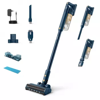 Philips serie 5000 XC5043/01 Aspirapolvere a bastone a batteria asciutto e bagnato ciclonico senza sacchetto 0,27 l blu, giallo