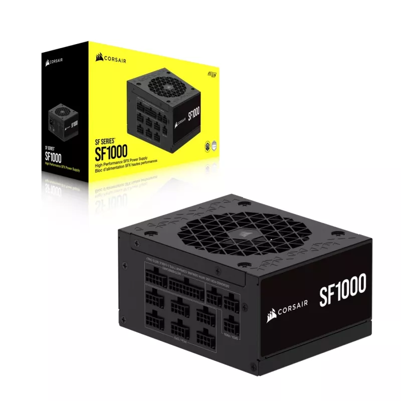 Corsair SF1000 alimentatore SFX, 1000 W, 80 PLUS Platinum, completamente modulare (CP-9020257-EU)